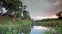 River Chalets overlooking the Sabie river.