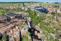 Sheer cliffs and cascading waterfalls
